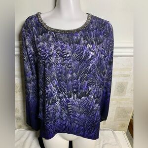 Alfani purple blouse